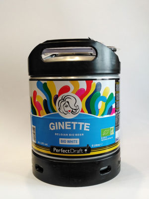 Mini Fût Ginette blanche bio  6 Litres