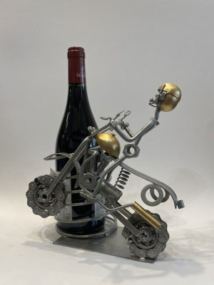 Sujet Métal Porte Bouteille Moto Cross ( sans la bouteille)