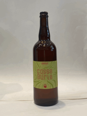 Bière "Casse-burle" Rousse Légère 75cl 4.2°