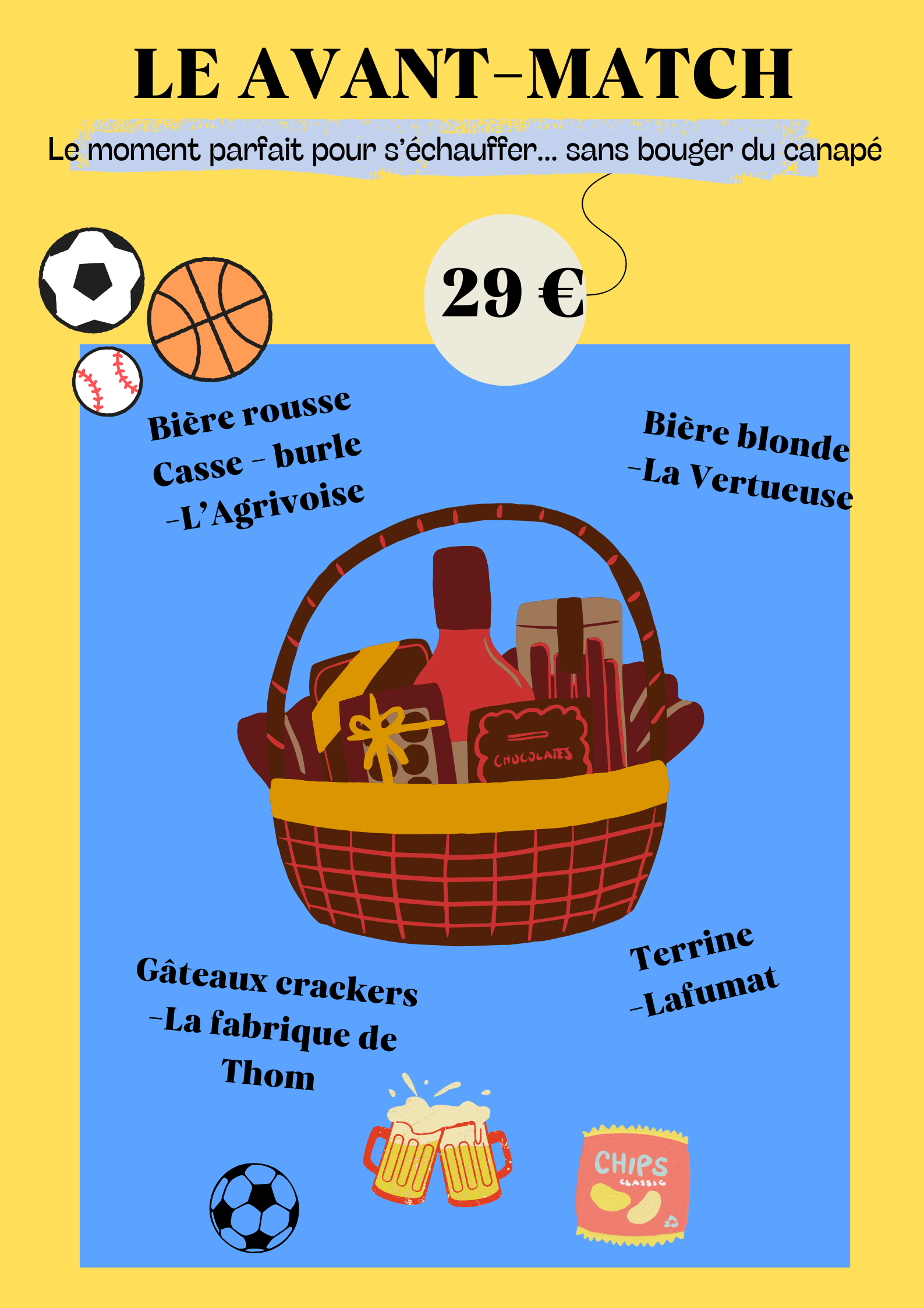 Panier garni « Le avant-match » ✨ – Image 3